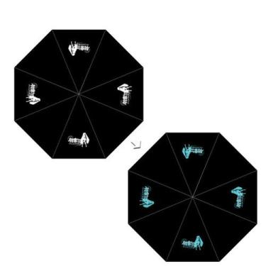 Imagem de Guarda-chuva Hatsunes Mikus Anime à prova de vento, resistente a UV - 