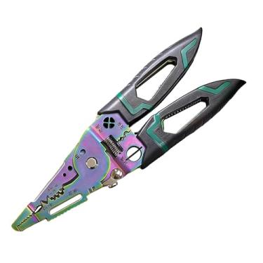 Imagem de Bothyi Alicate decapador de fios multifuncional, portátil, profissional, para eletricistas, parafusar, prensar e enrolar.