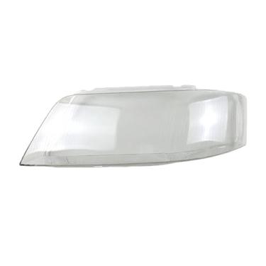 Imagem de Tampa do farol dianteiro compatível com Audi A6 C5 1999-2002 Tampa transparente do farol Shell Lente transparente de vidro Substituir abajur primário(1PCS left side)