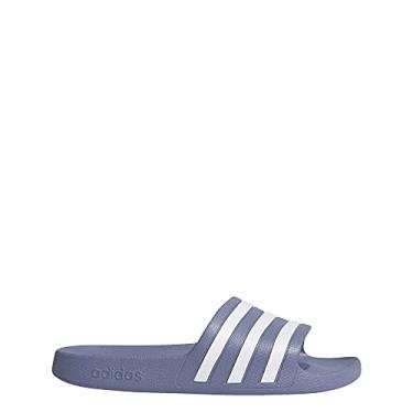 Imagem de adidas Adilette Aqua Chinelo feminino, Raw Indigo/White/Raw Indigo, 11