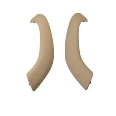 Imagem de Maçaneta interna do carro, 2 peças, apoio de braço da porta interna, compatível com bmw x1 x2 f48 f49 51417417513, maçaneta interna da porta do carro(Beige 2pcs set)