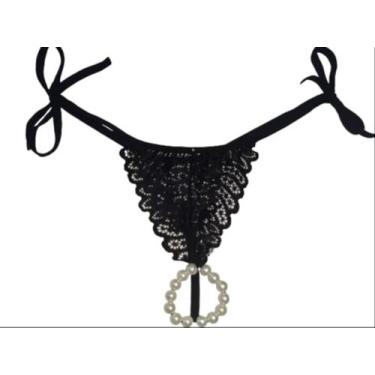 Imagem de Calcinha Tailandesa Perolas Com Amarração Nas Laterais Sexy - Pimenta 