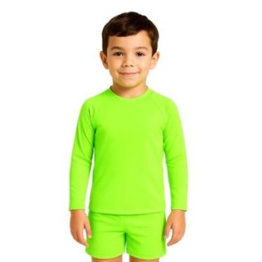 Imagem de Camiseta Manga Longa Infantil Menino Proteção Solar Praia-Masculino