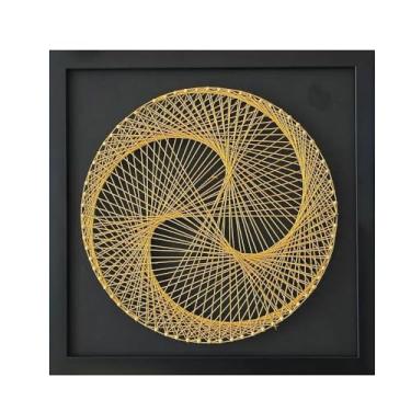 Imagem de MerainMe Kit de arte de corda 3D DIY artesanato arredondado decoração de casa sinuosa terno de desenho para crianças, família iniciante, presente de Natal feito à mão (inclui todos os acessórios e