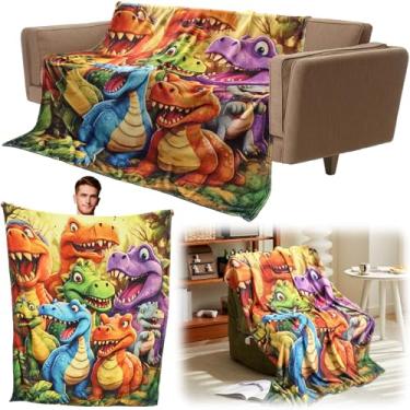 Imagem de Cobertor macio e divertido, para todas as estações, cobertor de flanela leve e aconchegante para sofá-cama, cobertor quente e ultramacio de lã para decoração de viagens em casa