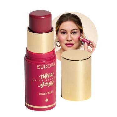 Imagem de Blush em Bastão Niina Secrets Malva Stick Daily Lábios Bochechas Olhos