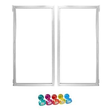 Imagem de W10830274 Gaxeta de porta de geladeira 81,5 cm x 44,5 cm Apto para Whirlpool Maytag Jenn Air KitchenAid, substituição de vedação de porta francesa de geladeira W10294127 W10443273 4454925 AP6027236