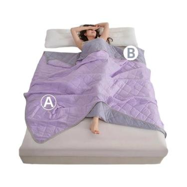 Imagem de Cobertor De Cor Sólida Com Estampa Floral Em Grade Diamante, Minimalis