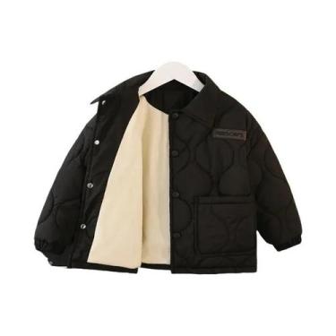 Imagem de Jaqueta De Algodão De Veludo Grosso Para Meninos Outono Inverno Casaco