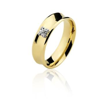 Imagem de Par De Alianças Em Ouro 10k Branco E Amarelo De 5,5mm!!!! - MAEHLER Ar