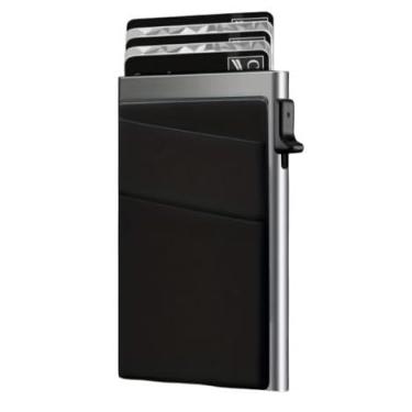 Imagem de Carteira masculina fina minimalista - Carteira minimalista para homens - Carteira de fibra de carbono - Carteira masculina fina - Carteira de metal para homens - Porta-cartão de crédito para homens