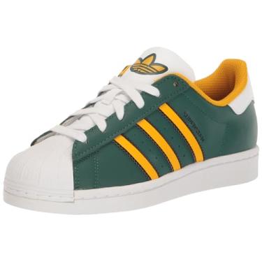 Imagem de Adidas Superstar Tênis masculino, Verde universitário/amarelo careca/branco, 38