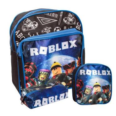 Imagem de Kit Mochila Infantil Escolar Masculina Creche Passeio Tam P - Plike