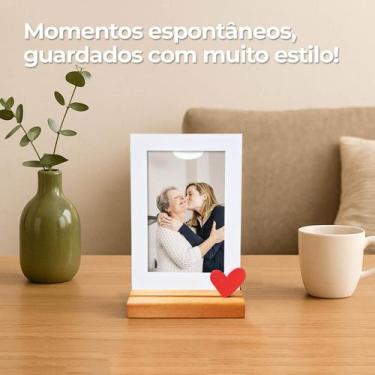 Imagem de Porta Retrato Vertical Romântico 1015cm Moldura Para Fotos Coração Sel