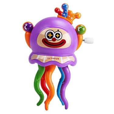 Imagem de Dynwave Brinquedo de corda que dança e engatinha, brinquedo interativo para mesa, enfeite para crianças, Roxo