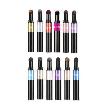 Imagem de Kit 12Un Caneta Carimbo Cromada Holográfica Decoração Unhas - C&C Shop