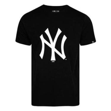 Imagem de Camiseta New Era Masculina MLB New York Yankees Preta-Masculino