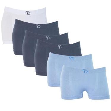 Imagem de Kit 6 Cueca Boxer Rafa Parize Original Infantil Menino Sem Costura Mic