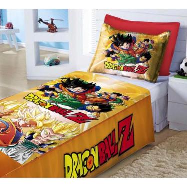 Imagem de Jogo De Lençol  + Fronha Quarto Infantil Dragon Ball Z - IMPAKTO VISUA