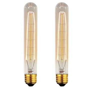 Imagem de Kit 2 Lâmpadas Retro Vintage T9 Filamento Carbono 220v - MARRYLUZ