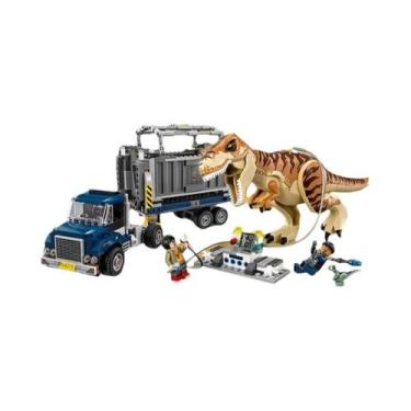 Imagem de Blocos De Montar Parque Dos Dinossauros: Ataque Do T-Rex E Raptor No C