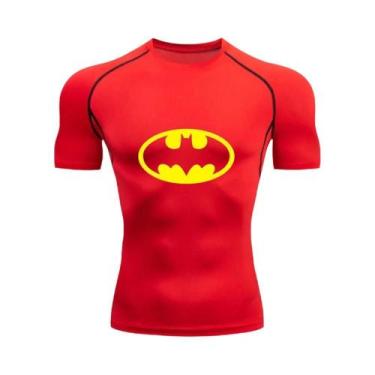 Imagem de Camiseta De Compressão Masculina De Secagem Rápida, Manga Curta, Estam