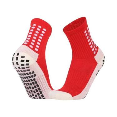 Imagem de Meias Antiderrapantes Para Futebol E Ciclismo Masculinas Com Almofadas