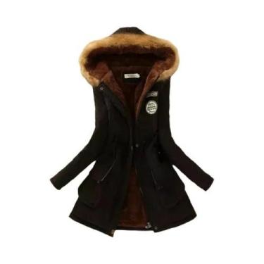 Imagem de Jaqueta Feminina Acolchoada Com Capuz De Algodão, Outono Inverno, Ajus