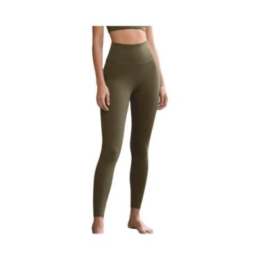 Imagem de Calças De Yoga De Cintura Alta Com Secagem Rápida E Elasticidade Em 4 