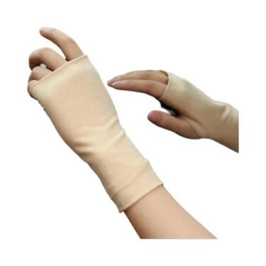 Imagem de Luvas Unissex Finas De Verão Sem Dedos Com Proteção Solar Para Cicatri