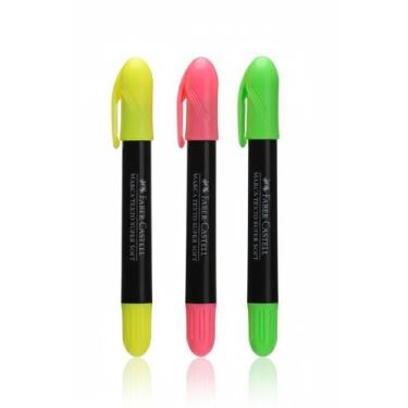 Imagem de Kit c/3 Caneta Marca Texto Super Soft Gel Faber Castell - Faber-Castel