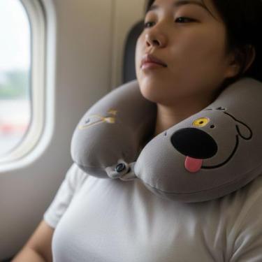 Imagem de Almofada Macia Infantil Para Pescoço Em Viagens Confortáveis - Tibaby,