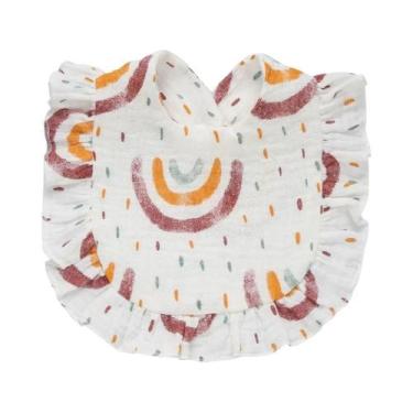 Imagem de Babador De Algodão Floral Com Babados Estilo Coreano, Toalha Macia Par