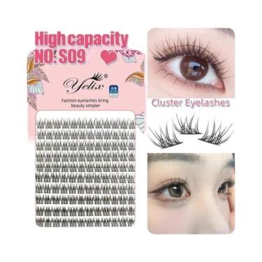 Imagem de Cílios Postiços Yelix Para Cosplay De Anime, 160 Cachos, Estilo Japonê