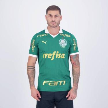 Imagem de Camisa Puma Palmeiras I 2024 Patch Libertadores, EG