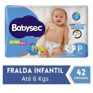 Imagem de Fralda BabySec Ultra Mega 1 Pacote Tamanho P 42 Unidades