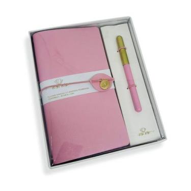 Imagem de Caixa Presenteável com Planner e caneta 40fls Rosa Rose