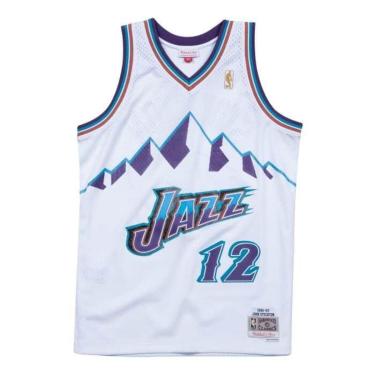 Imagem de Regata Mitchell & Ness Swigman Jersey Utah Jazz John Stockton Masculino-Masculino