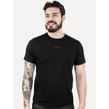 Imagem de Camiseta Dudalina Masculina Regular Institutional Logo Preta-Masculino
