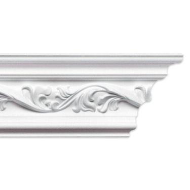 Imagem de Roda Teto Andrea Perfil de Poliestireno Homestar 6 m - Branco