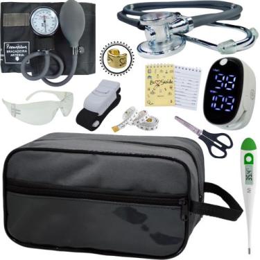 Imagem de Kit Enfermagem Aparelho Pressão Esteto Frete Grátis Promocao - Love Sa