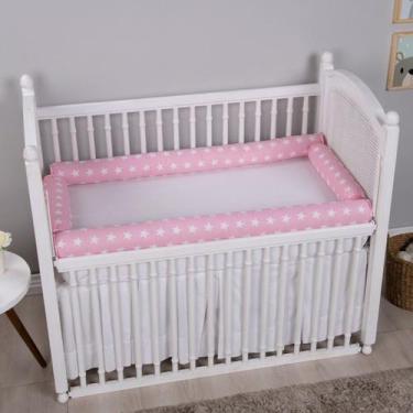 Imagem de Kit Rolinho Protetor De Berço Enxoval De Bebê Estampado - Monzilo Baby