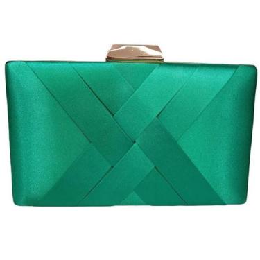 Imagem de Bolsa Feminina De Festa Clutch Elegante Tendência Detalhe X - Lika Bij