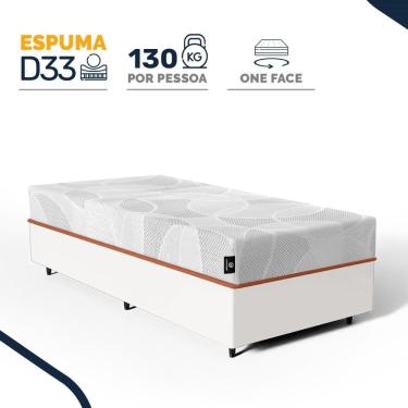 Imagem de Cama Box com Colchão de Espuma D33 Enrolado Sonno Full - Umaflex Solteiro 88cm
