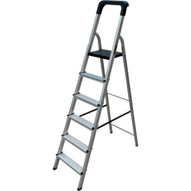 Imagem de Escada Em Alumínio 6 Degraus, 150 Kg, Esc0026 Botafogo