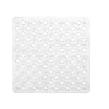 Imagem de Tapete Antiderrapante De Box Quadrado 43x42cm - Uzoo Tapete De Box Aqua Quadrado 43x42cm Incolor 4243