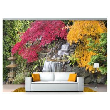 Imagem de Papel De Parede Jardim Japonês Árvore 3D Jjp41