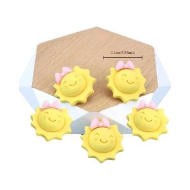 Imagem de Botões De Resina Coloridos E Divertidos Em Formato De Desenho Animado,