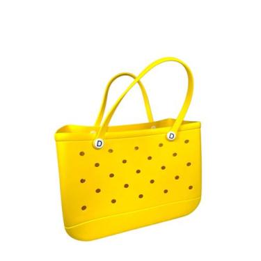Imagem de Bolsa Eva Premium Luxo Praia Piscina Impermeável - - Domum, Amarelo, G