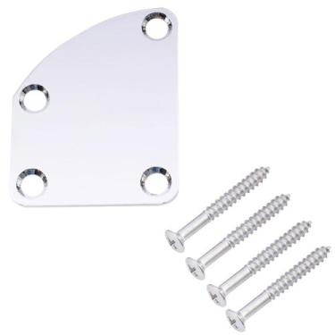 Imagem de Neck plate CURVO placa junção braço guitarra baixo +parafuso - MXP